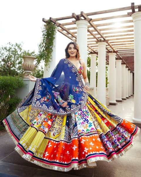 Hevay Muslin cotton With Digital Print Navratri Lehenga Choli  Navratri Lehnega Choli