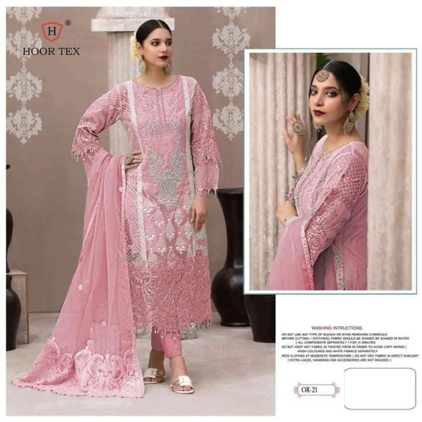 Hevy Organza With Embroidery Work + Beautiful Moti Work Pakisatani suit Pakistani Suits Wholesale