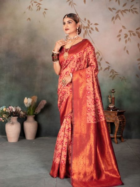 High Quality Original Banarasi Silk Saree for Wedding and Party Wear Soft  Durable  and Affordable Luxury by Royal Export 