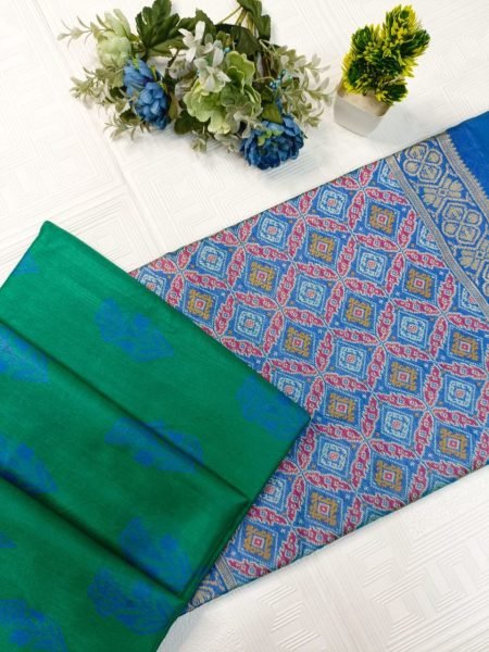 High Quality Patola Chanderi Silk With Golden Zari Border Luxury Saree  Patola Silk Sarees Wholesale