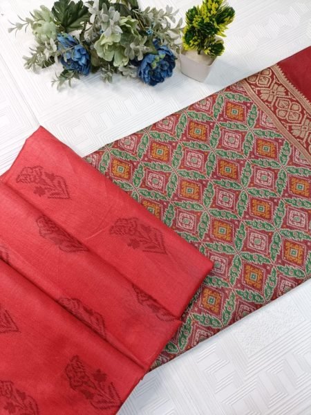 High Quality Patola Chanderi Silk With Golden Zari Border Luxury Saree  Patola Silk Sarees Wholesale