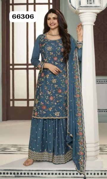 Hit Designe Women Heavy Plazzo Suits Collection  Designer Plazzo Salwar Suits Wholesale