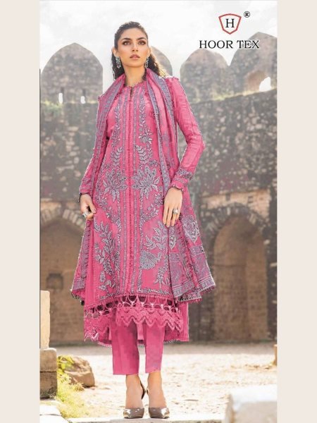 Hoor Tex H 376 Rayon Pakistani Suits Wholesale A to D Set Salwar Kameez
