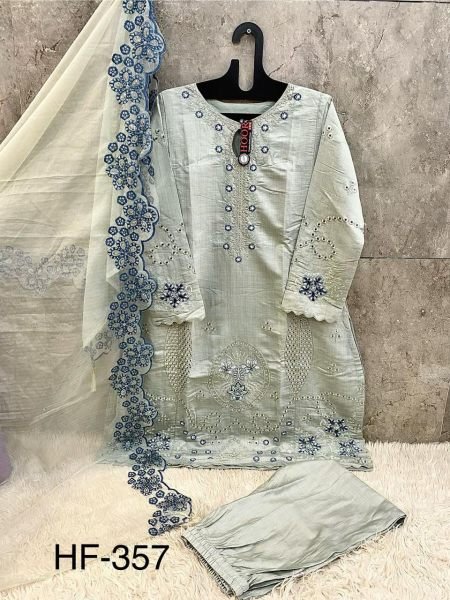 HOOR TEX HF 357 Ready to Wear Pakistani Salwar Kameez Cristal Viscose Fabric Pakistani Suits Wholesale