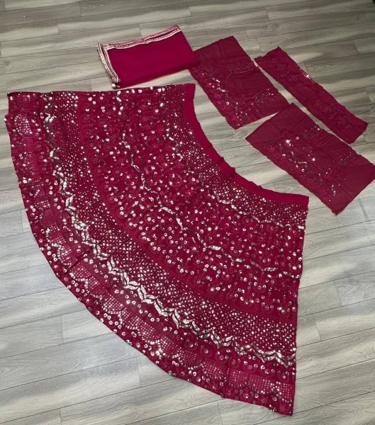 Hot Pink Designer Lehenga Choli For Wedding Wear Designer Lehenga Choli