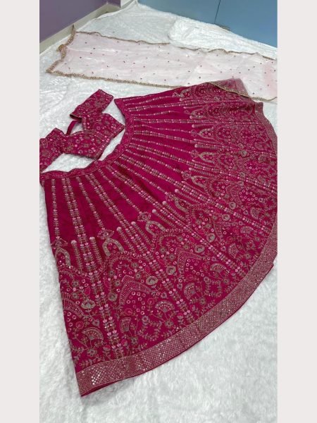 In New Design Heavy Slub Silk Lehenga With Dori And Sequence Work  Bridal Lehenga Choli