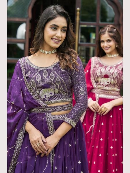 In Wholesale Rate Embroidery Sequence Work Lehenga Choli  Designer Lehenga Choli