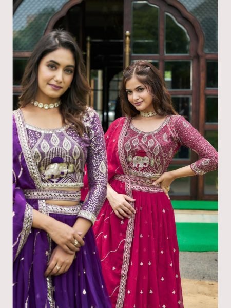 In Wholesale Rate Embroidery Sequence Work Lehenga Choli  Designer Lehenga Choli