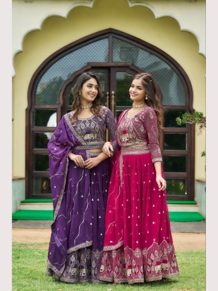 In Wholesale Rate Embroidery Sequence Work Lehenga Choli  Designer Lehenga Choli