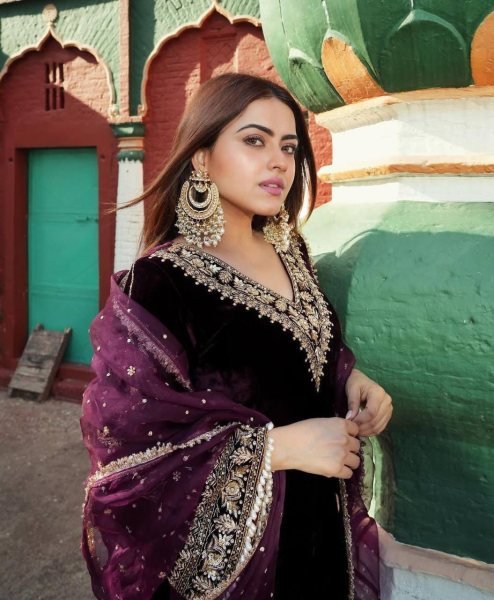 Indian Pakistani Velvet Sequin Embroidered Salwar Kameez Collection  Ready To Wear Collection