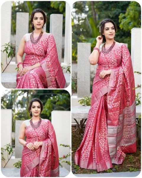 Indian Wedding Banarasi Lichi Silk Saree Banarasi Saree Wholesale