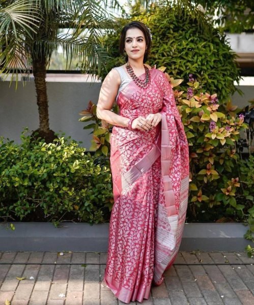 Indian Wedding Banarasi Lichi Silk Saree Banarasi Saree Wholesale