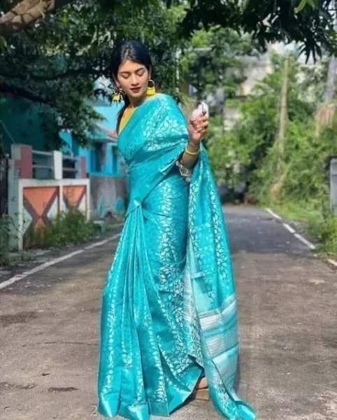 Indian Wedding Banarasi Lichi Silk Saree Banarasi Saree Wholesale
