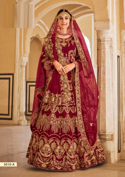 Indian Wedding Culture Heavy Velvet Lehenga Choli  Bridal Lehenga Choli