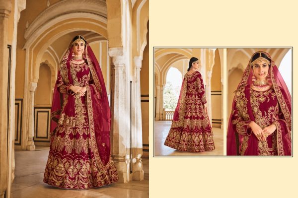 Indian Wedding Culture Heavy Velvet Lehenga Choli  Bridal Lehenga Choli