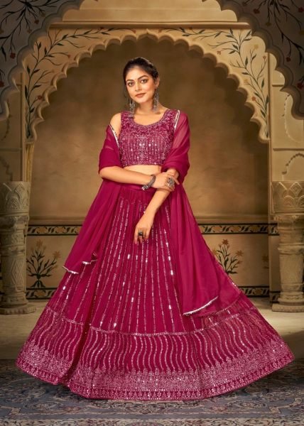 Indian Wedding Embroidered Georgette Lehenga Collection Designer Lehenga Choli