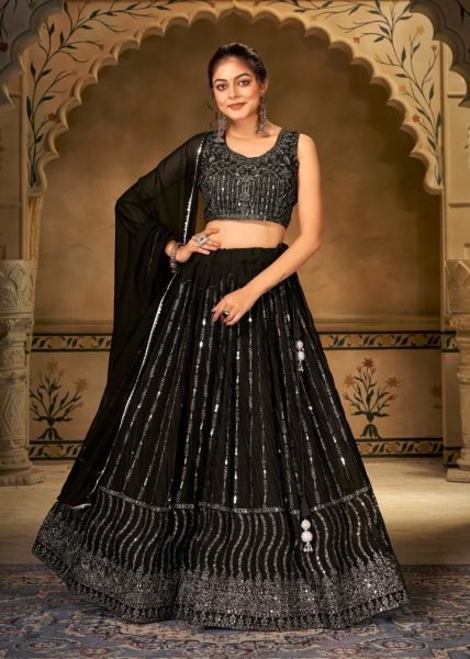 Indian Wedding Embroidered Georgette Lehenga Collection Designer Lehenga Choli