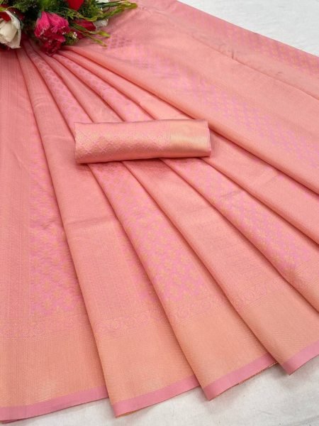 Indian Wedding Wear Soft Lichi Silk Banarasi Saree  Silk Sarees Wholesale