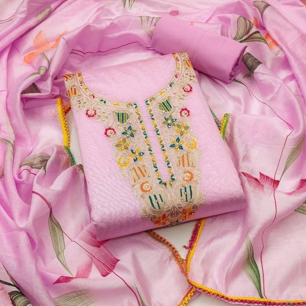 Jacquard Banarasi Dress material Suit Set Color Set Matching Dress Material Wholesale
