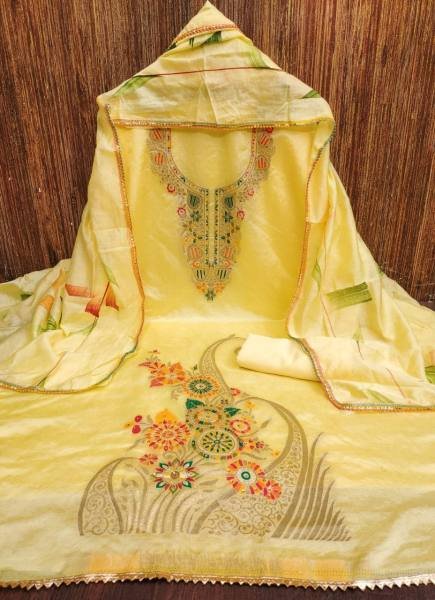 Jacquard Banarasi Dress material Suit Set Color Set Matching Dress Material Wholesale