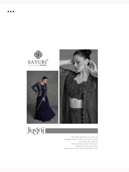 Jugni Sayuri Designer Indo Western Pair Supplier India  Wedding Bridal Dress Wholesale