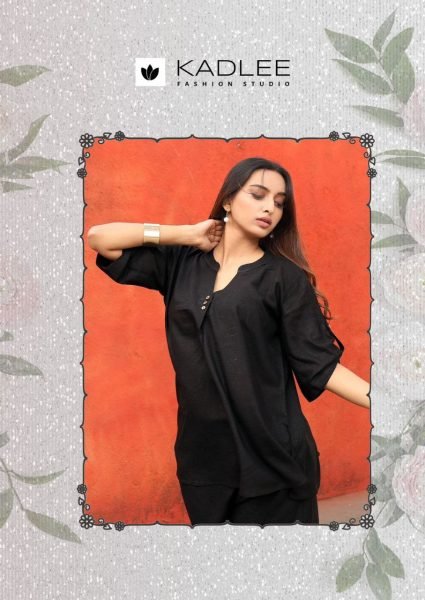 Kadlee Olivia Rayon Flex Co Ord Set Stylish Top  & Bottom for Women Full Set Kurti