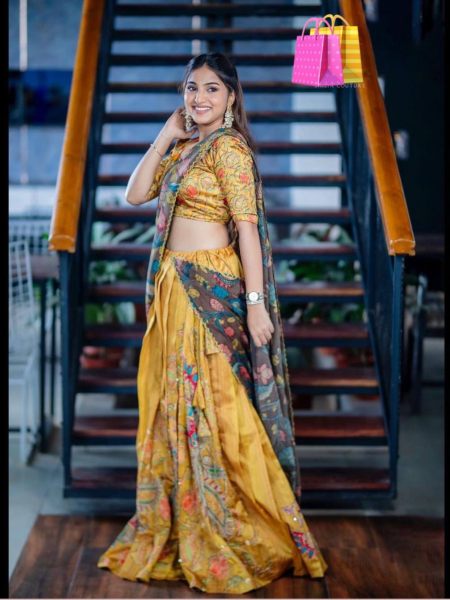 Narayan Pet Lehenga Choli South Indian Lehenga for Women Style Saree ,  Indian Wedding Wear Saree Lehenga Gown, Brides Wear Lahenga for Women - Etsy