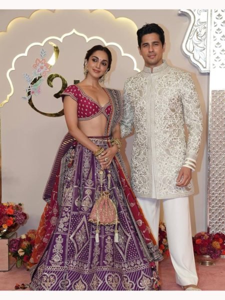 Kiara Advani Satin Silk Lehenga Choli With Embroidery Work  Designer Lehenga Choli