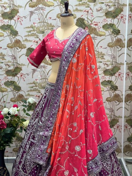 Kiara Advanis Silk Embroidery Work Lehenga Choli  Designer Lehenga Choli