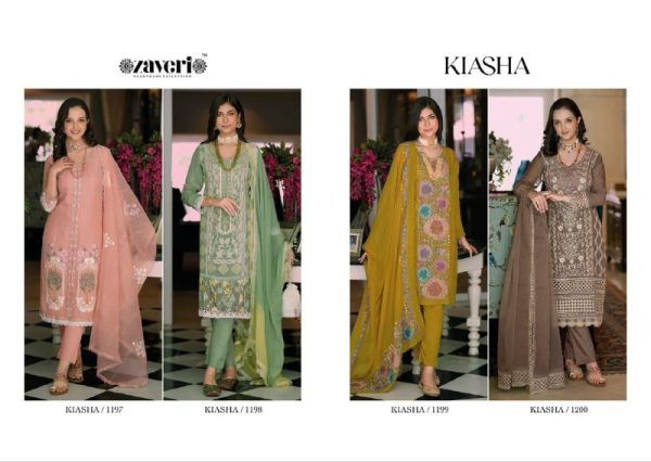 KIASHA  presents  organza with fancy embroidery  work with khatali work Salwar suit Churidar Salwar Suits Wholesale