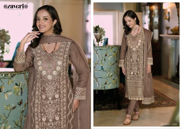 KIASHA  presents  organza with fancy embroidery  work with khatali work Salwar suit Churidar Salwar Suits Wholesale