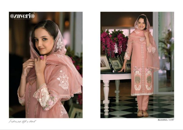 KIASHA  presents  organza with fancy embroidery  work with khatali work Salwar suit Churidar Salwar Suits Wholesale