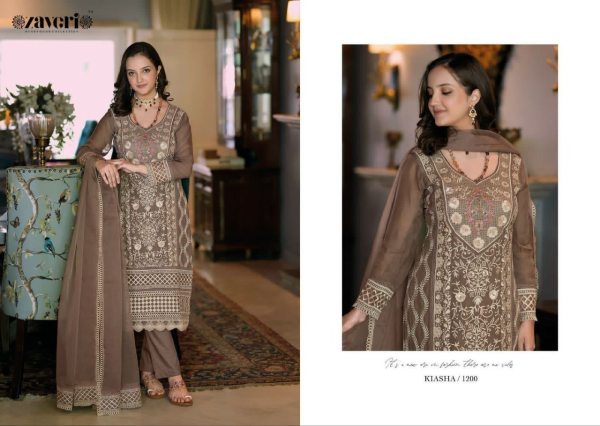 KIASHA  presents  organza with fancy embroidery  work with khatali work Salwar suit Churidar Salwar Suits Wholesale