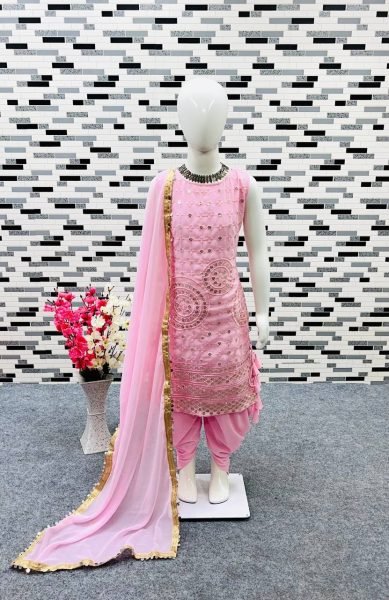 Kids Special Heavy Fox Georgette Dhoti Salwar Suit  Girls Wear