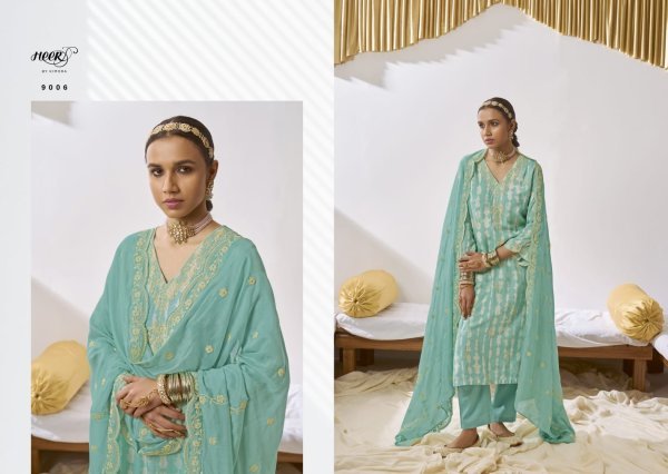 Kimora Heer Suhani Series 9001-9008 Pure Muslin Suit  Designer Plazzo Salwar Suits Wholesale