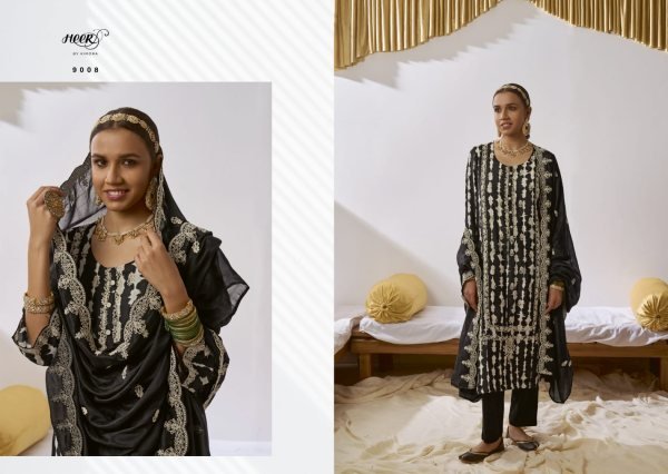 Kimora Heer Suhani Series 9001-9008 Pure Muslin Suit  Designer Plazzo Salwar Suits Wholesale