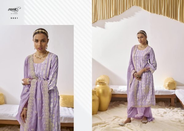 Kimora Heer Suhani Series 9001-9008 Pure Muslin Suit  Designer Plazzo Salwar Suits Wholesale