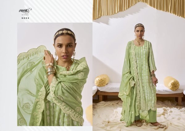 Kimora Heer Suhani Series 9001-9008 Pure Muslin Suit  Designer Plazzo Salwar Suits Wholesale