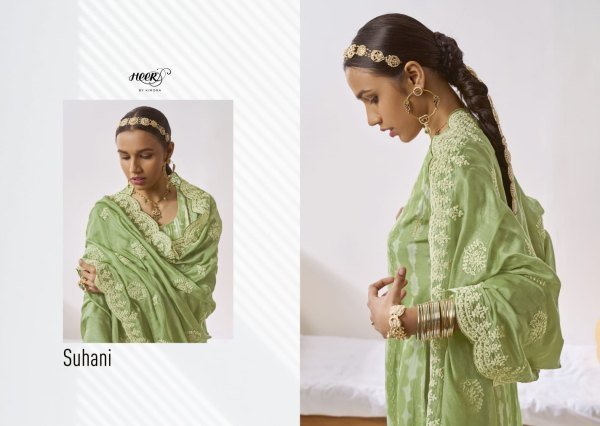 Kimora Heer Suhani Series 9001-9008 Pure Muslin Suit  Designer Plazzo Salwar Suits Wholesale