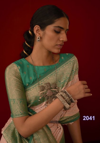 Kimora SANGANER Tradition  Pure Georgette   With Jari Weaving Saree Georgette Sarees Wholesale