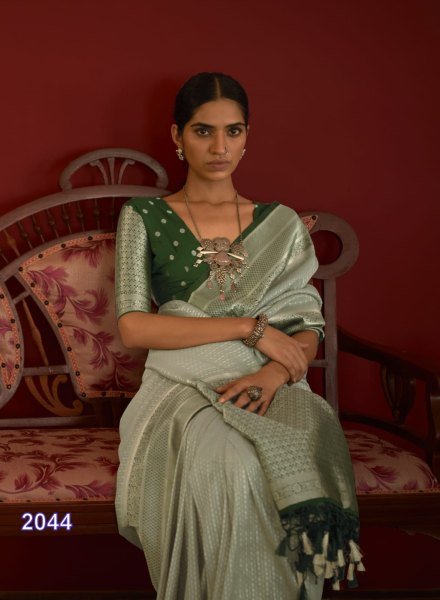 Kimora SANGANER Tradition  Pure Georgette   With Jari Weaving Saree Georgette Sarees Wholesale
