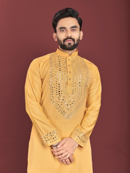 Kohinoor Catloge Mirror Work Mens Kurta Pajama Collection  Kurta Pajama Wholesale