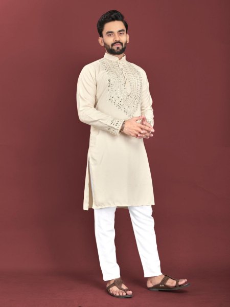 Kohinoor Catloge Mirror Work Mens Kurta Pajama Collection  Kurta Pajama Wholesale