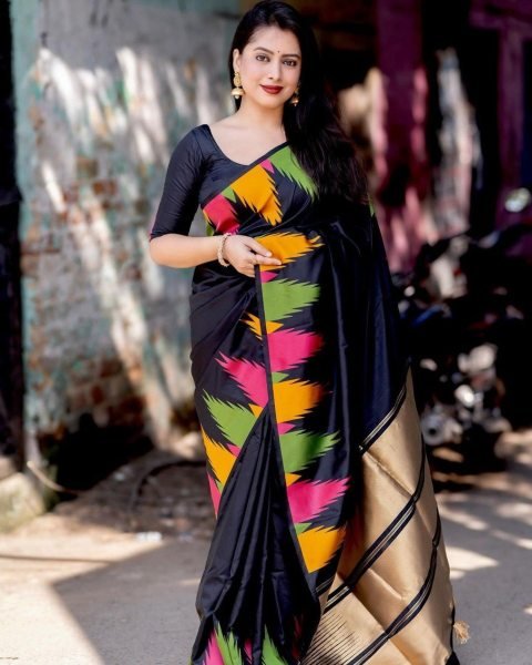latest Banarasi Soft Silk Saree With Jacquard Border Banarasi Saree Wholesale