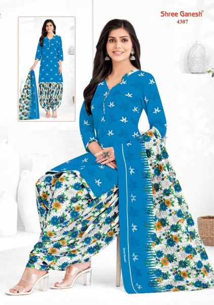 Latest Collection Of Cotton Dress Material With Digital Print For Women Shree Ganesh Dress Material