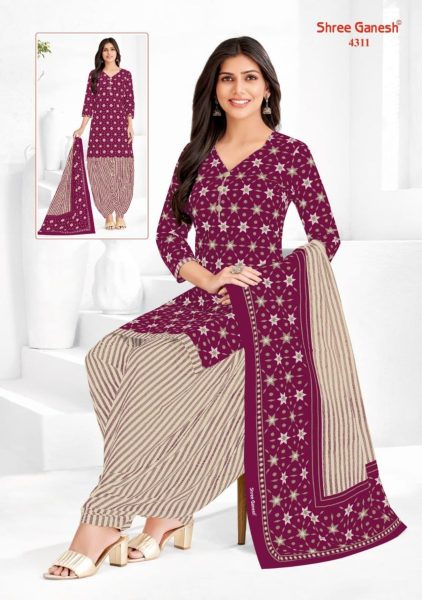 Latest Collection Of Cotton Dress Material With Digital Print For Women Shree Ganesh Dress Material