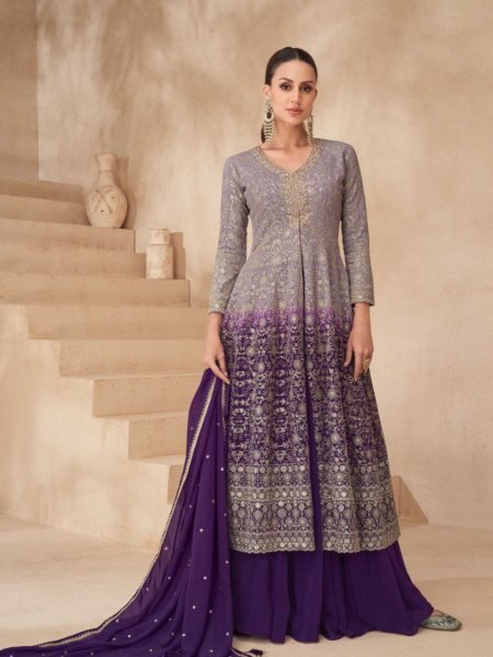 Latest Designer Gown Style Salwar Suits Aashirwad Collection for Export 
