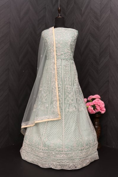 Latest Designer Party Wear Net  Anarkali Suit  Anarakali Gown Wholesale