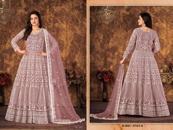 Latest Designer Party Wear Net  Anarkali Suit  Anarakali Gown Wholesale