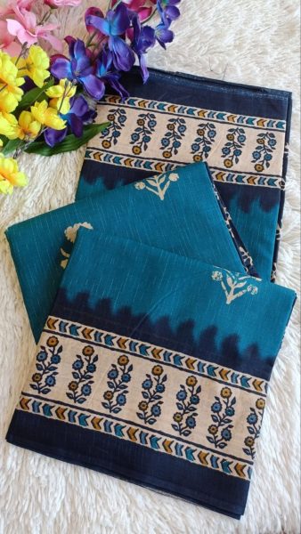 Latest Mul Cotton Saree With Unstitch Blouse Cotton Sarees Wholesale